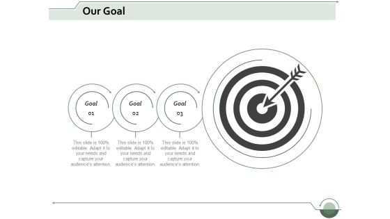 our goal arrow ppt powerpoint presentation slides display our goal arrow ppt powerpoint presentation slides display