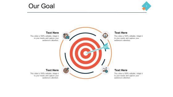 Our Goal Icon Planning Marketing Ppt PowerPoint Presentation Ideas Format