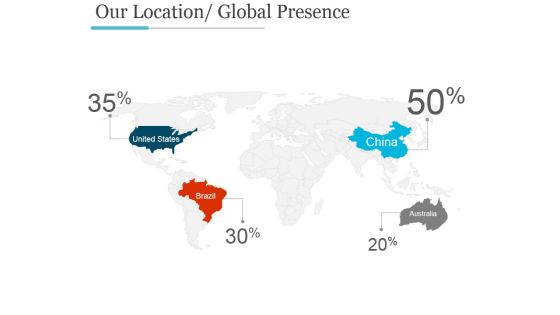 Our Location Global Presence Ppt PowerPoint Presentation Gallery