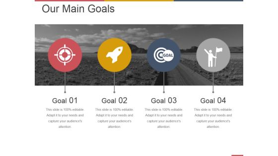 Our Main Goals Ppt PowerPoint Presentation Styles Graphic Images Our Main Goals Ppt PowerPoint Presentation Styles Graphic Images