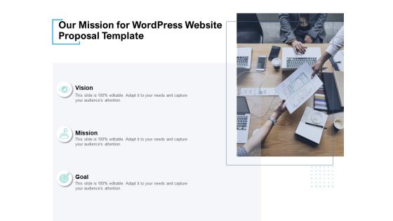 Our Mission For Wordpress Website Proposal Template Ppt PowerPoint Presentation Portfolio Samples Our Mission For Wordpress Website Proposal Template Ppt PowerPoint Presentation Portfolio Samples
