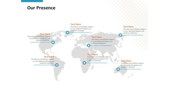 Our Presence Ppt PowerPoint Presentation Layouts Visuals