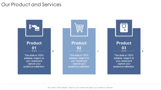 Our Product And Services Capture Startup Business Strategy Ppt Icon Vector PDF Our Product And Services Capture Startup Business Strategy Ppt Icon Vector PDF