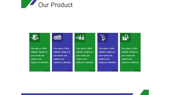 Our Product Template 2 Ppt PowerPoint Presentation Slides