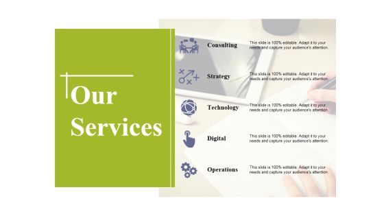 Our Services Ppt PowerPoint Presentation Styles Topics Our Services Ppt PowerPoint Presentation Styles Topics