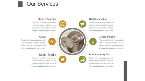 Our Services Template 3 Ppt PowerPoint Presentation Icon Show Our Services Template 3 Ppt PowerPoint Presentation Icon Show