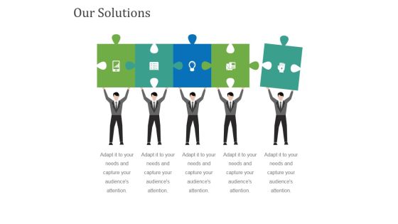 Our Solutions Template 2 Ppt PowerPoint Presentation Slides Format Ideas