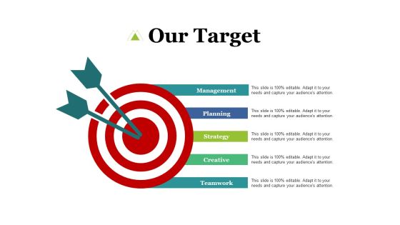 Our Target Creative Teamwork Ppt PowerPoint Presentation Layouts Sample