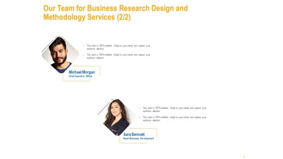 Our Team For Business Research Design And Methodology Services Capture Structure PDF