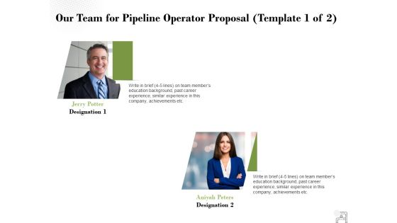 Our Team For Pipeline Operator Proposal Management Ppt PowerPoint Presentation Professional Example File Our Team For Pipeline Operator Proposal Management Ppt PowerPoint Presentation Professional Example File