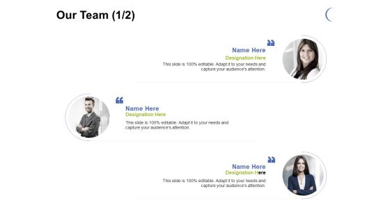 Our Team Management Ppt PowerPoint Presentation Layouts Deck