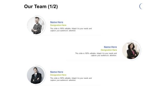 Our Team Marketing Ppt PowerPoint Presentation Infographics Format Ideas
