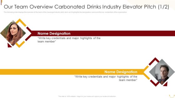 Our Team Overview Carbonated Drinks Industry Elevator Pitch Ppt PowerPoint Presentation File Samples PDF Our Team Overview Carbonated Drinks Industry Elevator Pitch Ppt PowerPoint Presentation File Samples PDF