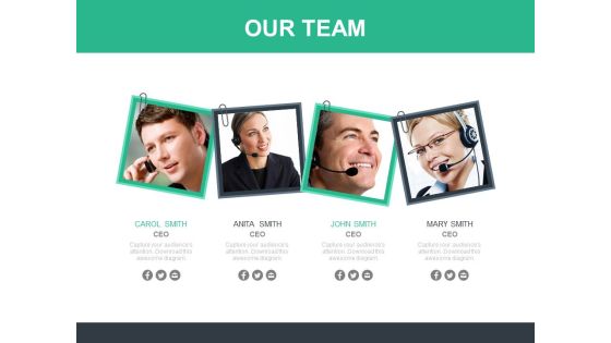 Our Team Pictorial Design Powerpoint Slides Our Team Pictorial Design Powerpoint Slides
