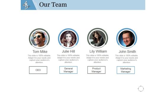 Our Team Ppt PowerPoint Presentation Gallery Introduction