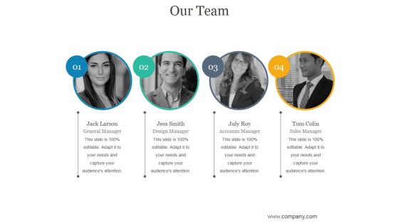 Our Team Ppt PowerPoint Presentation Graphics Our Team Ppt PowerPoint Presentation Graphics