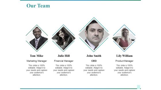 Our Team Ppt PowerPoint Presentation Model Slide