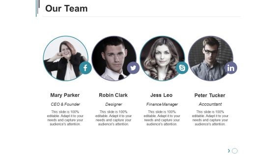 Our Team Ppt PowerPoint Presentation Pictures Shapes