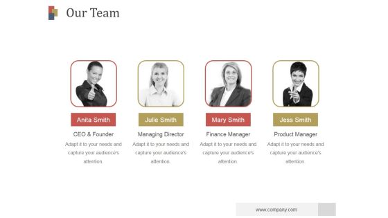 Our Team Ppt PowerPoint Presentation Show Our Team Ppt PowerPoint Presentation Show