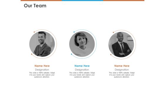 Our Team Ppt PowerPoint Presentation Visual Aids Backgrounds PDF