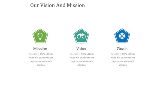 Our Vision And Mission Template 2 Ppt PowerPoint Presentation Ideas Inspiration