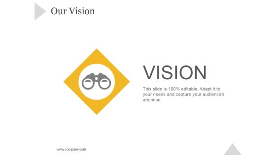 Our Vision Ppt PowerPoint Presentation Information