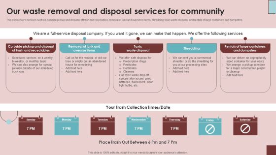 Our Waste Removal And Disposal Services For Community Microsoft PDF