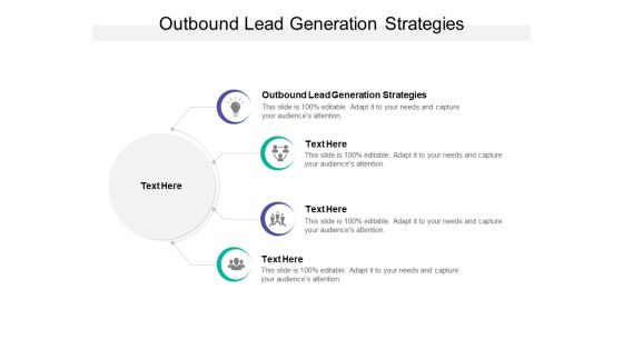 Outbound Lead Generation Strategies Ppt PowerPoint Presentation Pictures Shapes Cpb