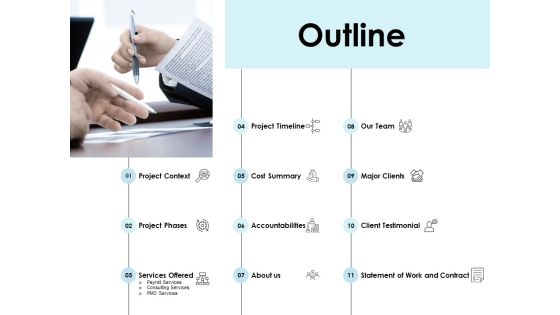 Outline Accountabilities Ppt PowerPoint Presentation Deck