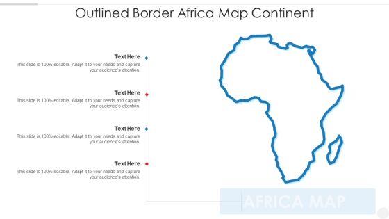 Outlined Border Africa Map Continent Graphics PDF