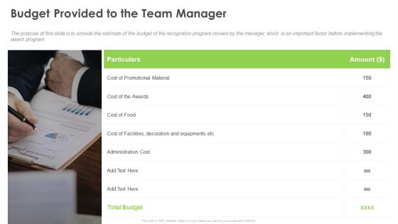 Outstanding Employee Budget Provided To The Team Manager Clipart PDF Outstanding Employee Budget Provided To The Team Manager Clipart PDF