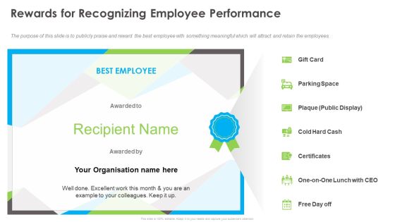 Outstanding Employee Rewards For Recognizing Employee Performance Graphics PDF Outstanding Employee Rewards For Recognizing Employee Performance Graphics PDF