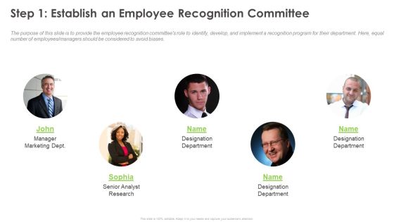 Outstanding Employee Step 1 Establish An Employee Recognition Committee Background PDF