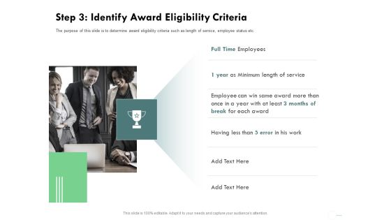 Outstanding Performer Workplace Step 3 Identify Award Eligibility Criteria Icons PDF