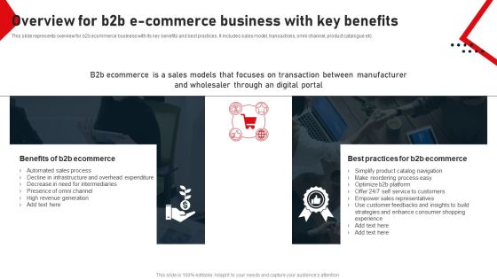Overview For B2B E Commerce Business With Key Benefits Ideas PDF Overview For B2B E Commerce Business With Key Benefits Ideas PDF