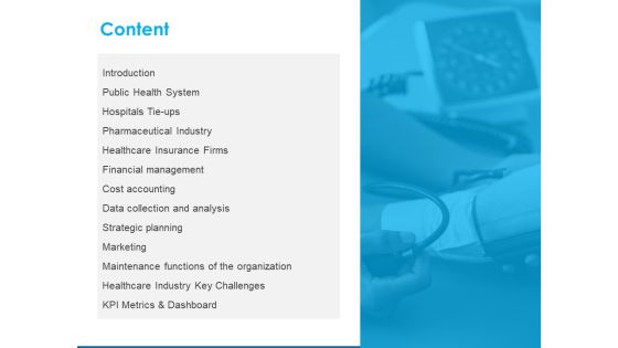 Overview Healthcare Business Management Content Ppt Pictures Show PDF