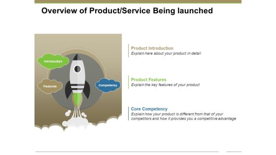 Overview Of Product Service Being Launched Ppt PowerPoint Presentation Infographic Template Icons