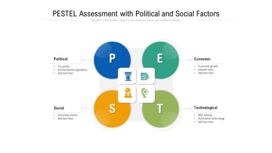 PESTEL Assessment With Political And Social Factors Ppt PowerPoint Presentation Portfolio Deck PDF PESTEL Assessment With Political And Social Factors Ppt PowerPoint Presentation Portfolio Deck PDF