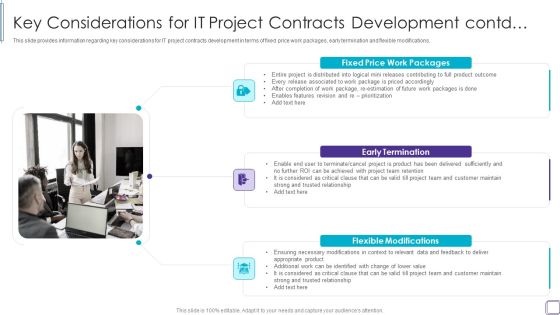 PMP Success Factors IT Key Considerations For IT Project Contracts Development Contd Structure PDF