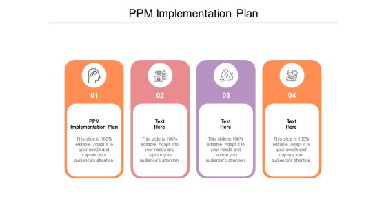 PPM Implementation Plan Ppt PowerPoint Presentation Icon Format Cpb