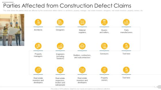 Parties Affected From Construction Defect Claims Designs PDF Parties Affected From Construction Defect Claims Designs PDF