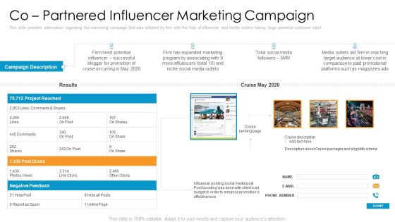 Partner Advertisement Strategy Co Partnered Influencer Marketing Campaign Demonstration PDF Partner Advertisement Strategy Co Partnered Influencer Marketing Campaign Demonstration PDF