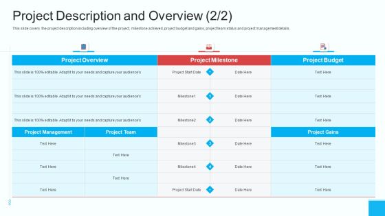 Partner Engagement Strategy Initiative Project Description And Overview Template PDF