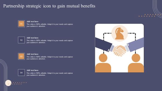 Partnership Strategic Icon To Gain Mutual Benefits Background PDF Partnership Strategic Icon To Gain Mutual Benefits Background PDF