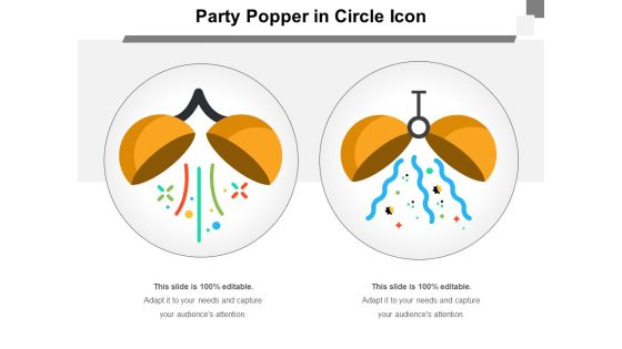 Party Popper In Circle Icon Ppt PowerPoint Presentation Gallery Structure PDF Party Popper In Circle Icon Ppt PowerPoint Presentation Gallery Structure PDF