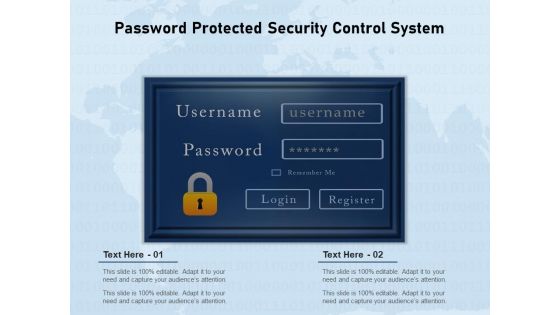 Password Protected Security Control System Ppt PowerPoint Presentation Styles Ideas PDF