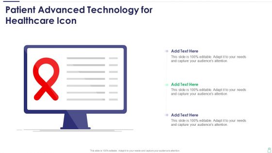 Patient Advanced Technology For Healthcare Icon Clipart PDF Patient Advanced Technology For Healthcare Icon Clipart PDF