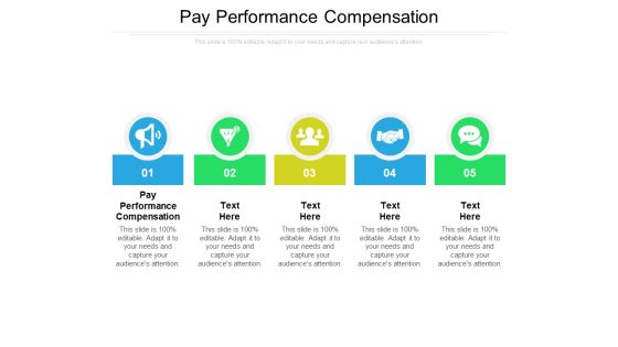 Pay Performance Compensation Ppt PowerPoint Presentation Portfolio Templates Cpb