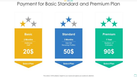 Payment For Basic Standard And Premium Plan Information PDF Payment For Basic Standard And Premium Plan Information PDF