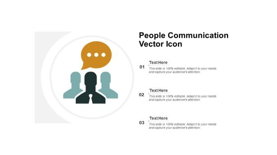 People Communication Vector Icon Ppt PowerPoint Presentation Styles Good